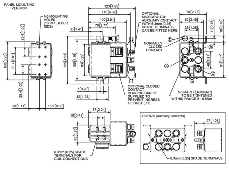 Albright DC182 Technical Drawing