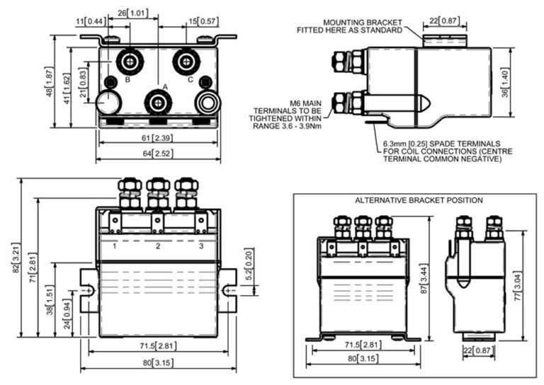 Albright DC64P Technical Drawing