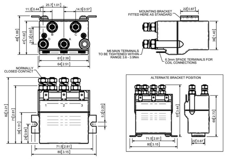 Albright DC66P Technical Drawing