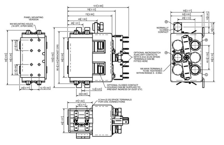 Albright DC88 Technical Drawing