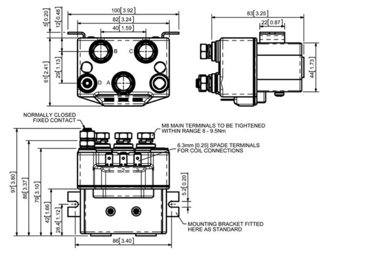 Albright DC88P Technical Drawing