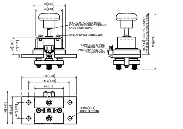 Albright ED1200 Technical Drawing