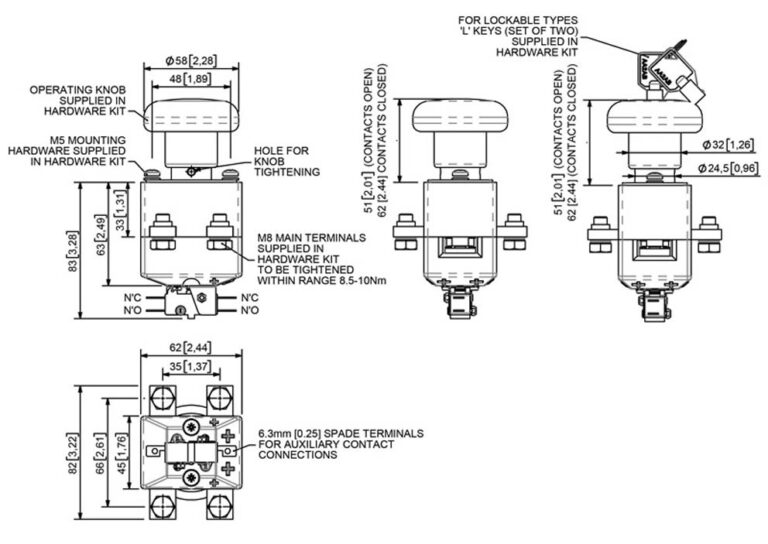 Albright ED252 Technical Drawing