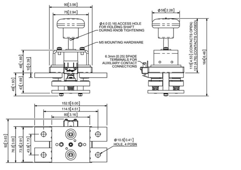 Albright ED520 Technical Drawing