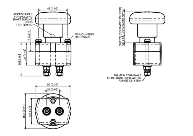 Albright ED80 Technical Drawing