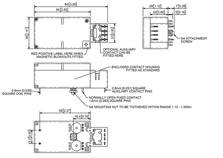 Albright PC100 Technical Drawing