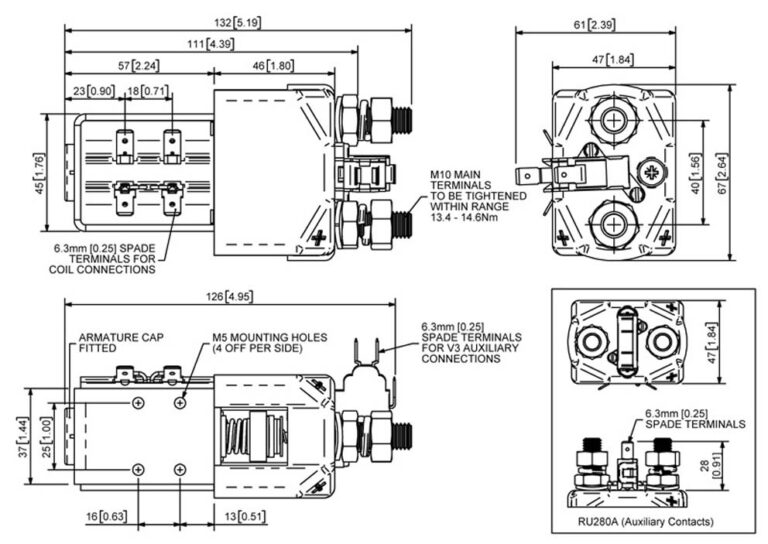 Albright RU280 Technical Drawing