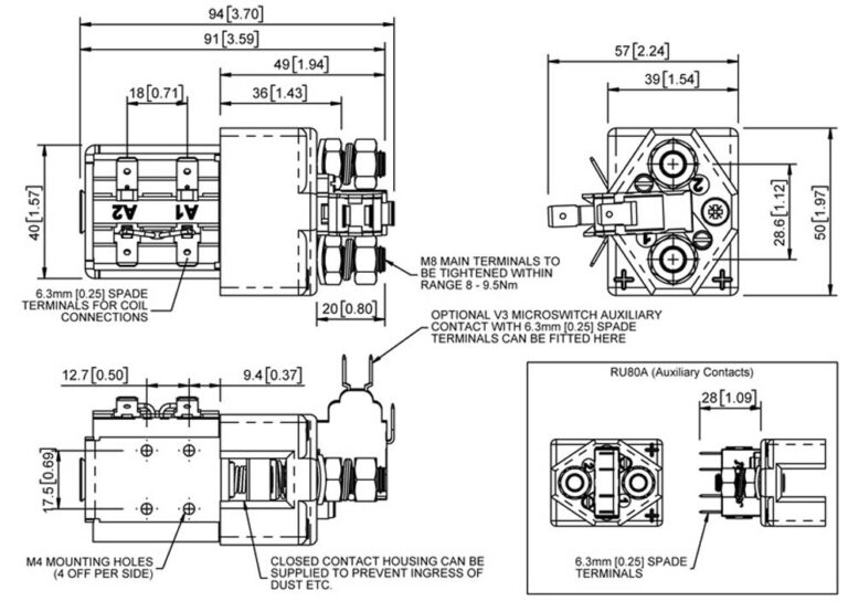 Albright RU80 Technical Drawing