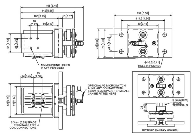 Albright RW1000 Technical Drawing