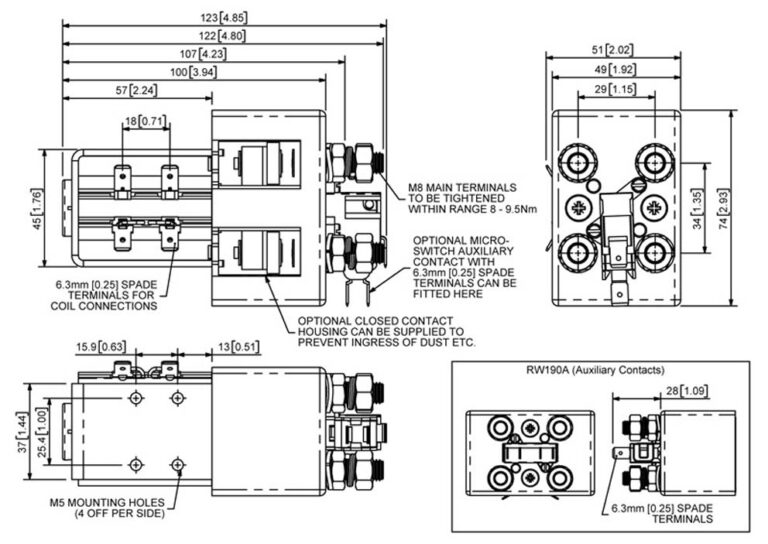 Albright RW190 Technical Drawing