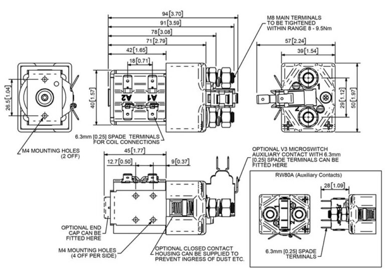 Albright RW80 Technical Drawing