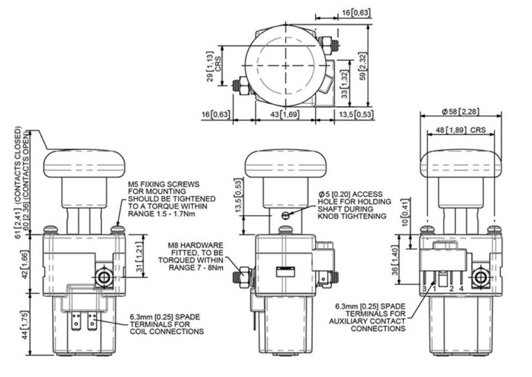 Albright SD200 Technical Drawing