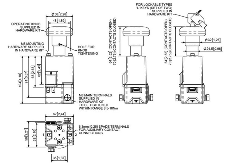 Albright SD250 Technical Drawing