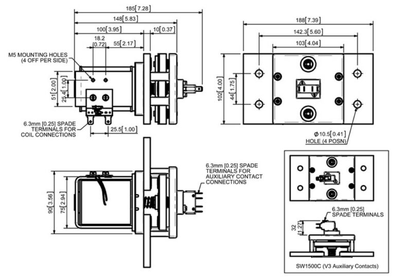 Albright SW1500 Technical Drawing