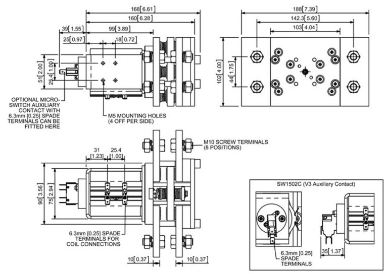 Albright SW1502 Technical Drawing