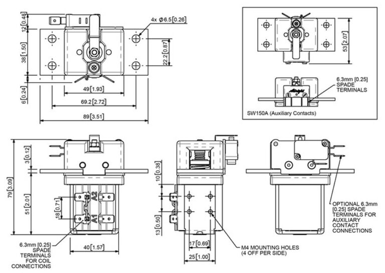 Albright SW150 Technical Drawing