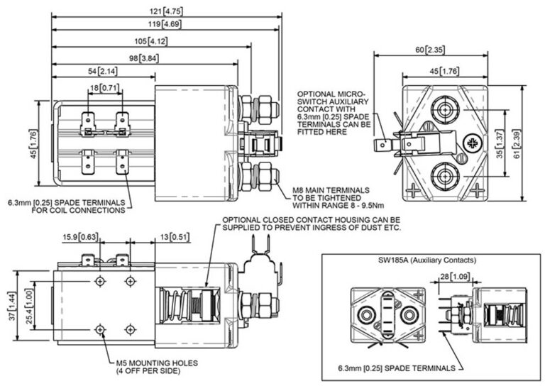 Albright SW185 Technical Drawing