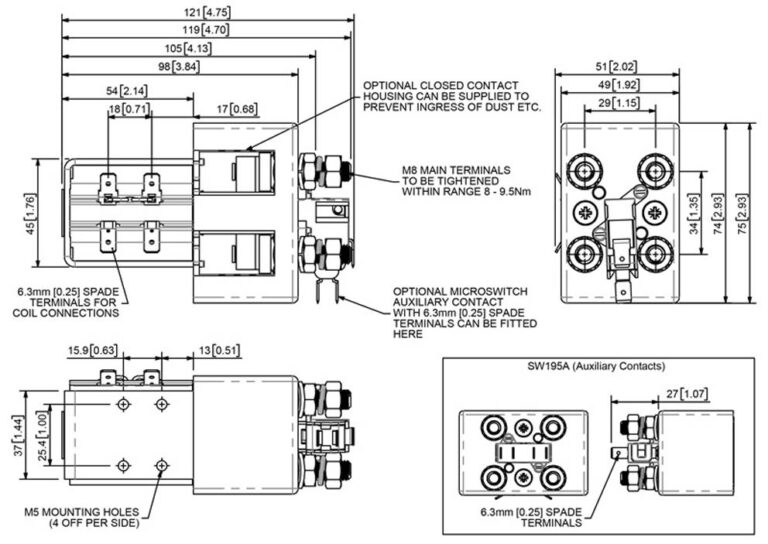 Albright SW195 Technical Drawing