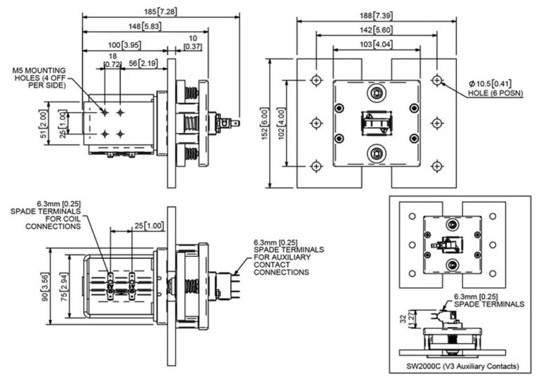 Albright SW2000 Technical Drawing