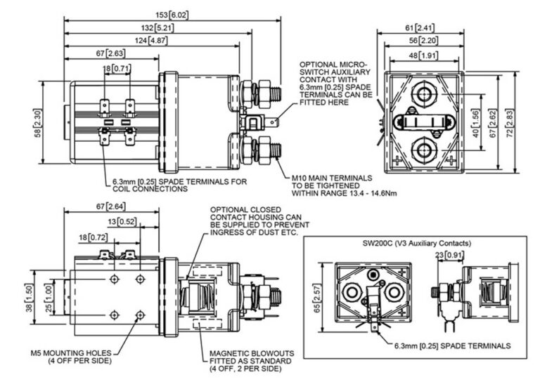 Albright SW200 Technical Drawing