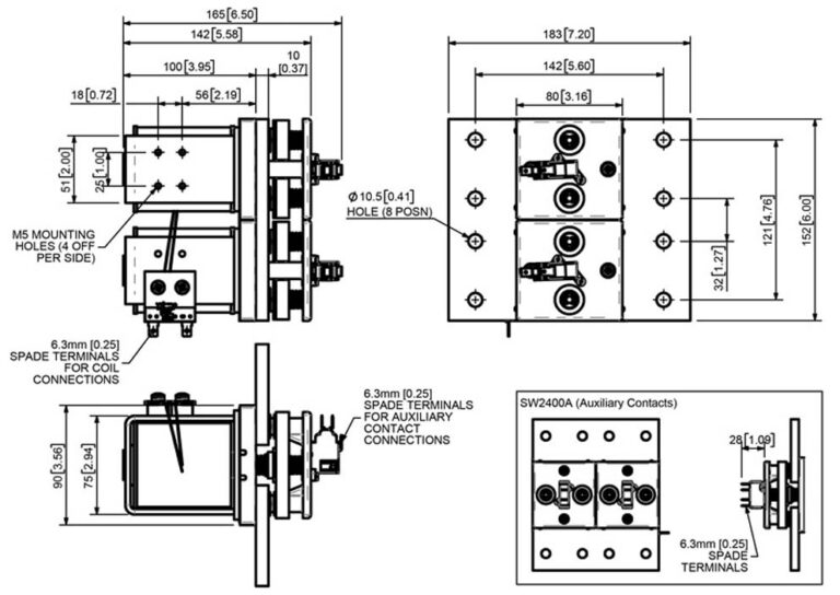 Albright SW2400 Technical Drawing