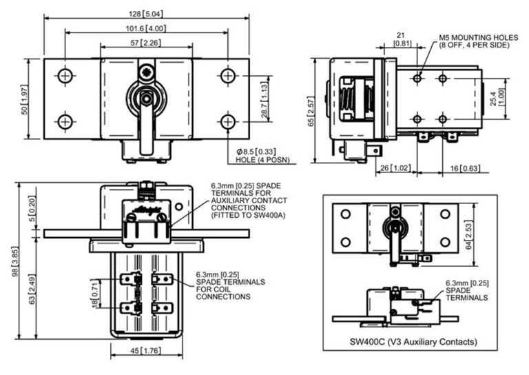 Albright SW400 Technical Drawing