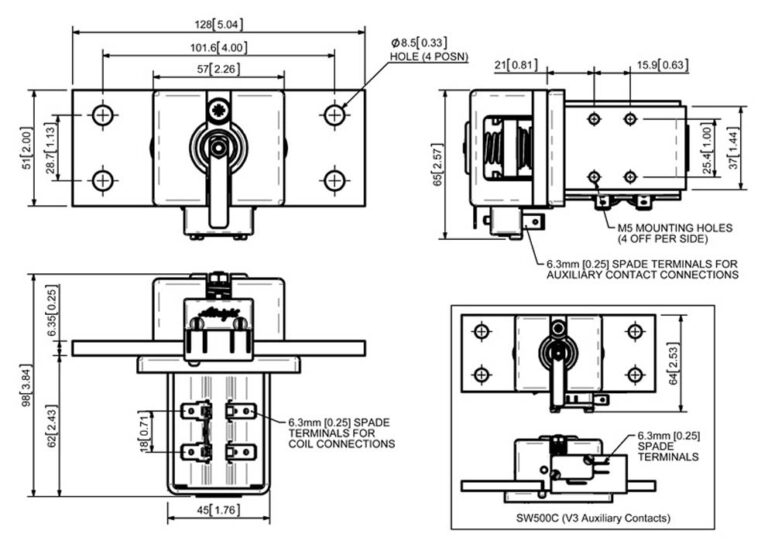 Albright SW500 Technical Drawing