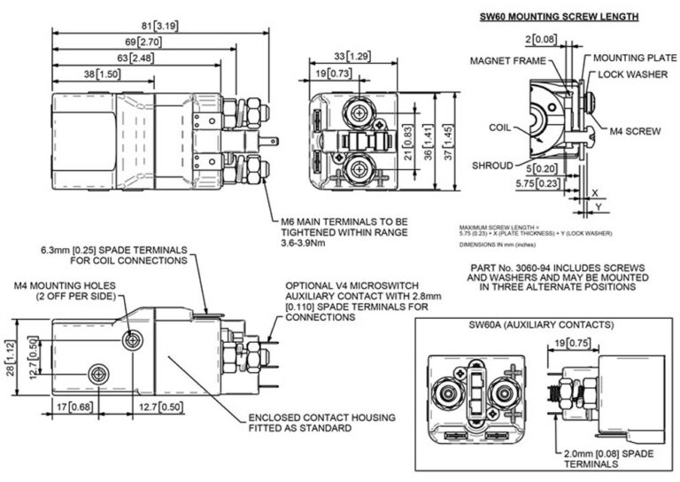 Albright SW60 Technical Drawing