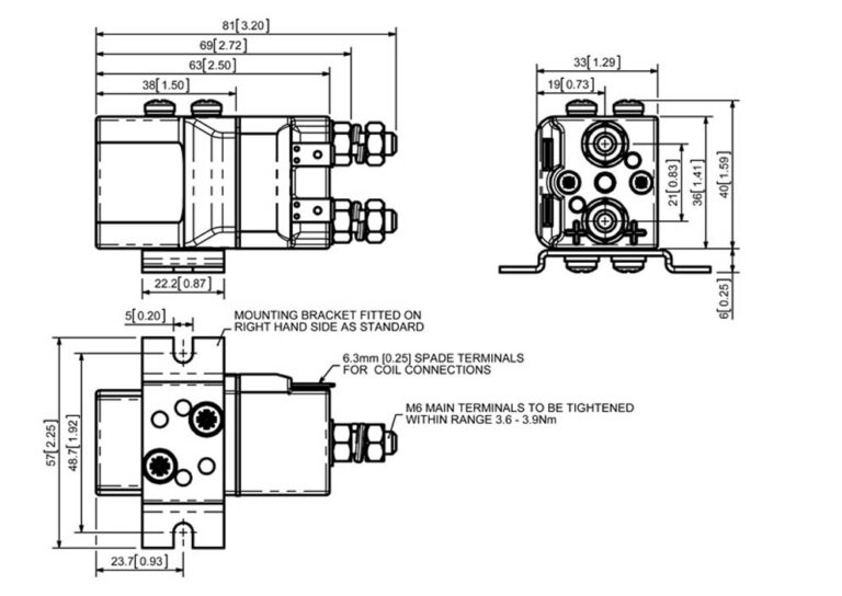 Albright SW63P Technical Drawing