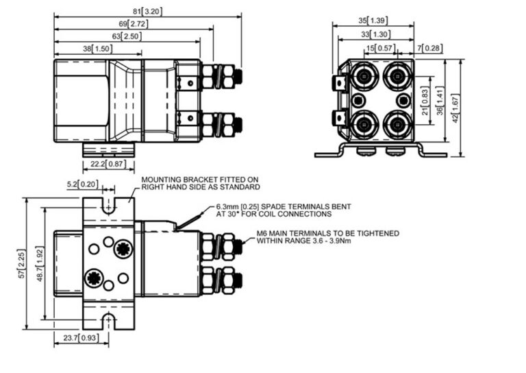 Albright SW68P Technical Drawing