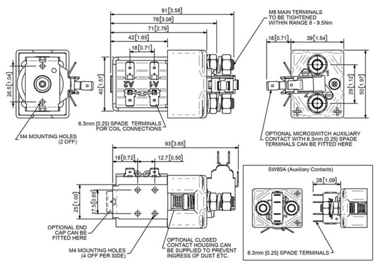 Albright SW80 Technical Drawing