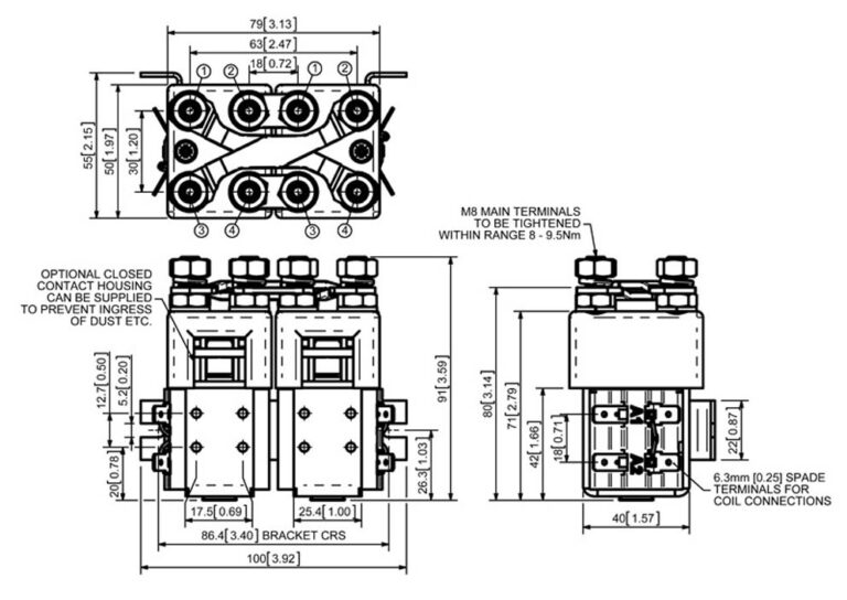 Albright SW822 Technical Drawing