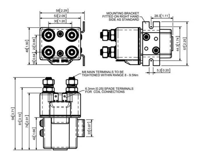 Albright SW82P Technical Drawing