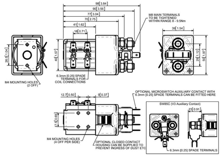 Albright SW85 Technical Drawing