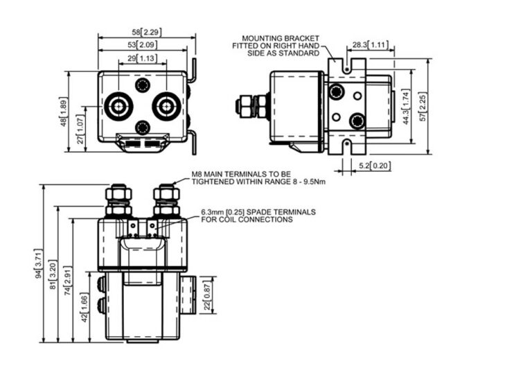 Albright SW85P Technical Drawing