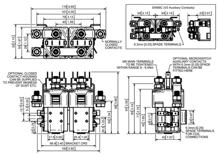 Albright SW88 Technical Drawing