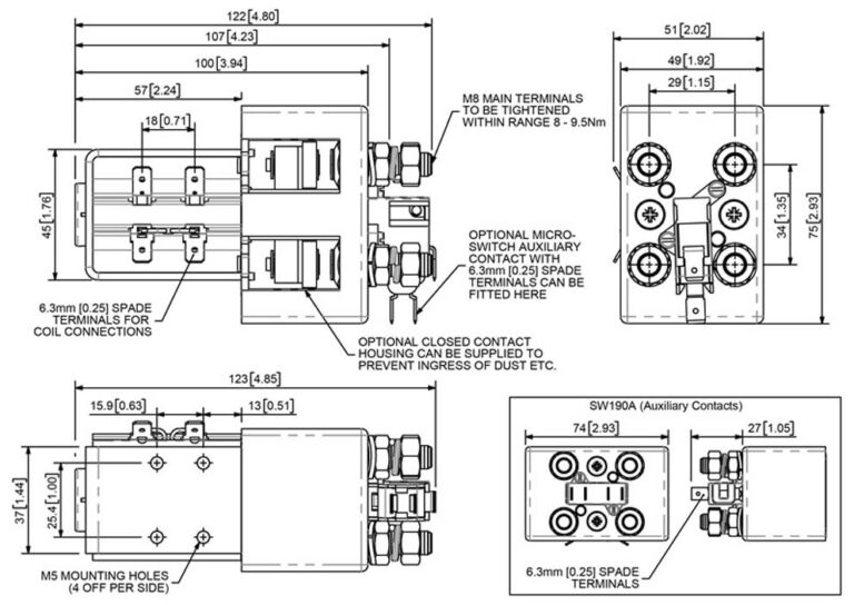SW190 Technical Drawing